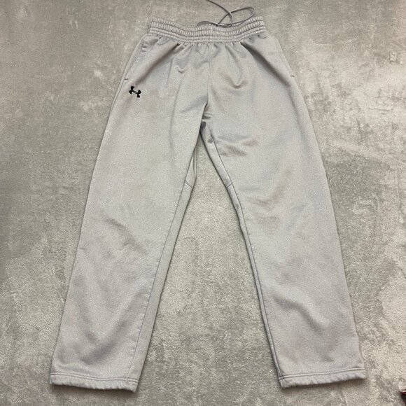 Under Armour Men's Size L Loose ColdGear Grey Sweatpants With Pockets - Picture 1 of 12